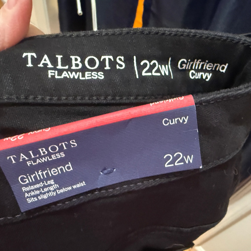 Talbots Black Girlfriend Jeans